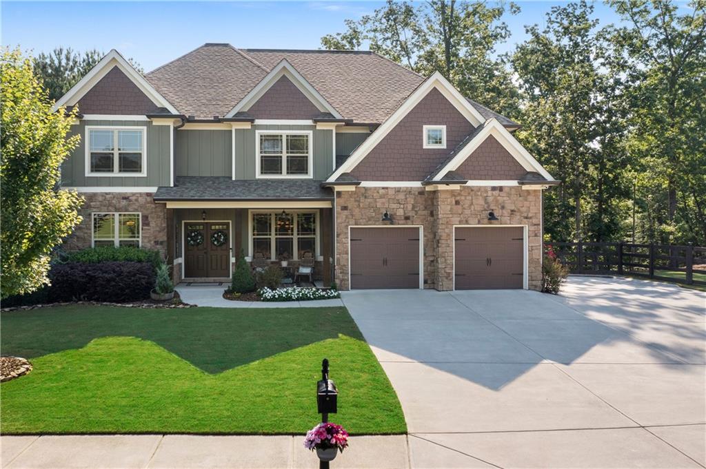 Magnificent Family Craftsman Style Home with In-Law Suite and Luxury Amenities!
This stunning, two-story 6-bedroom, 5-bathroom home is a true entertainer's dream. The gourmet chef's kitchen boasts granite countertops, high-end stainless-steel appliances, Walkin Pantry and an x-large island, perfect for hosting gatherings.
Step outside to the screened-in porch featuring a cozy wood-burning fireplace, ideal for relaxing or entertaining in any season. There are multiple decks to enjoy.
The main level features a spacious living room, dining room, Office and guest bedroom suite. The Living room and Kitchen have spectacular views of the private back yard.
Upstairs, you'll find 4 additional bedrooms, including an elegant, oversized master suite with a private bathroom and an XL walk-in closet with 2 Storage Access Closets.
The partially finished basement level offers a separate 1-bedroom in-law apartment, complete with its own kitchen and laundry, providing flexibility and privacy for extended family or guests. It has its own private outside entrance along with an interior access staircase.
All of this on an extra-large lot. (One of the largest in the neighborhood) A Large Fenced Side Lot perfect for a Playset or your Favorite Furry Family, as well as being surrounded by some beautiful trees to give you privacy. Parking won't be a problem either, driveway is XL for visitors or family.
Storage is also abundant, with a Large Shed in the Backyard, to an XL space in the basement as well has many closets throughout the home.
Located in a sought-after neighborhood close to excellent schools, parks, and shopping, this exceptional property is a rare find. Don't miss out on this incredible opportunity - schedule a showing today and experience the ultimate in luxury living!"