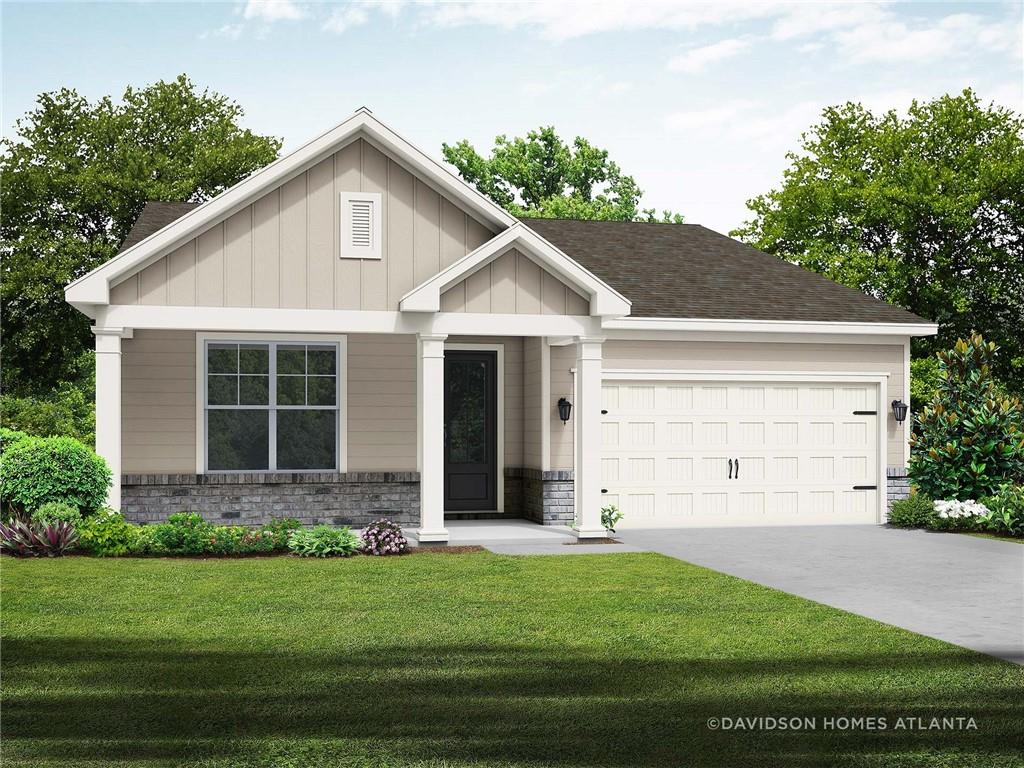 Welcome to The Daphne A, a charming 3-bedroom, 2-bath residence nestled in the esteemed Kelly Preserve active adult community. This spacious 2009 sq. ft. home is move-in ready and boasts a 2-car garage. Enjoy the convenience of an open floor plan, bathed in natural light, and a gourmet kitchen featuring white cabinets with black hardware, quartz countertops, and a pot-filler for the cooking enthusiast.
The living room is an entertainer's dream, seamlessly connecting to a cozy breakfast nook. Retreat to the luxurious primary suite with a tray ceiling and generous closet space. Work from home comfortably in your dedicated office space.
Kelly Preserve enhances your lifestyle with a gated enclave, pool, clubhouse, fire pit, and proximity to the Piedmont Eastside Medical Center. Experience the tranquility of professional lawn care and a nearby nature reserve.
Don't miss this opportunity to own a piece of this active, vibrant community. Schedule your visit today and discover your dream home!
Schedule a visit today during these convenient visiting hours: Visiting Hours: Mon., Tues., Thurs., Fri., Sat. - 10am - 6pm; Wed and Sun - 1pm- 6pm
**Self-Guided Tours Available Daily – No Appointment Needed!