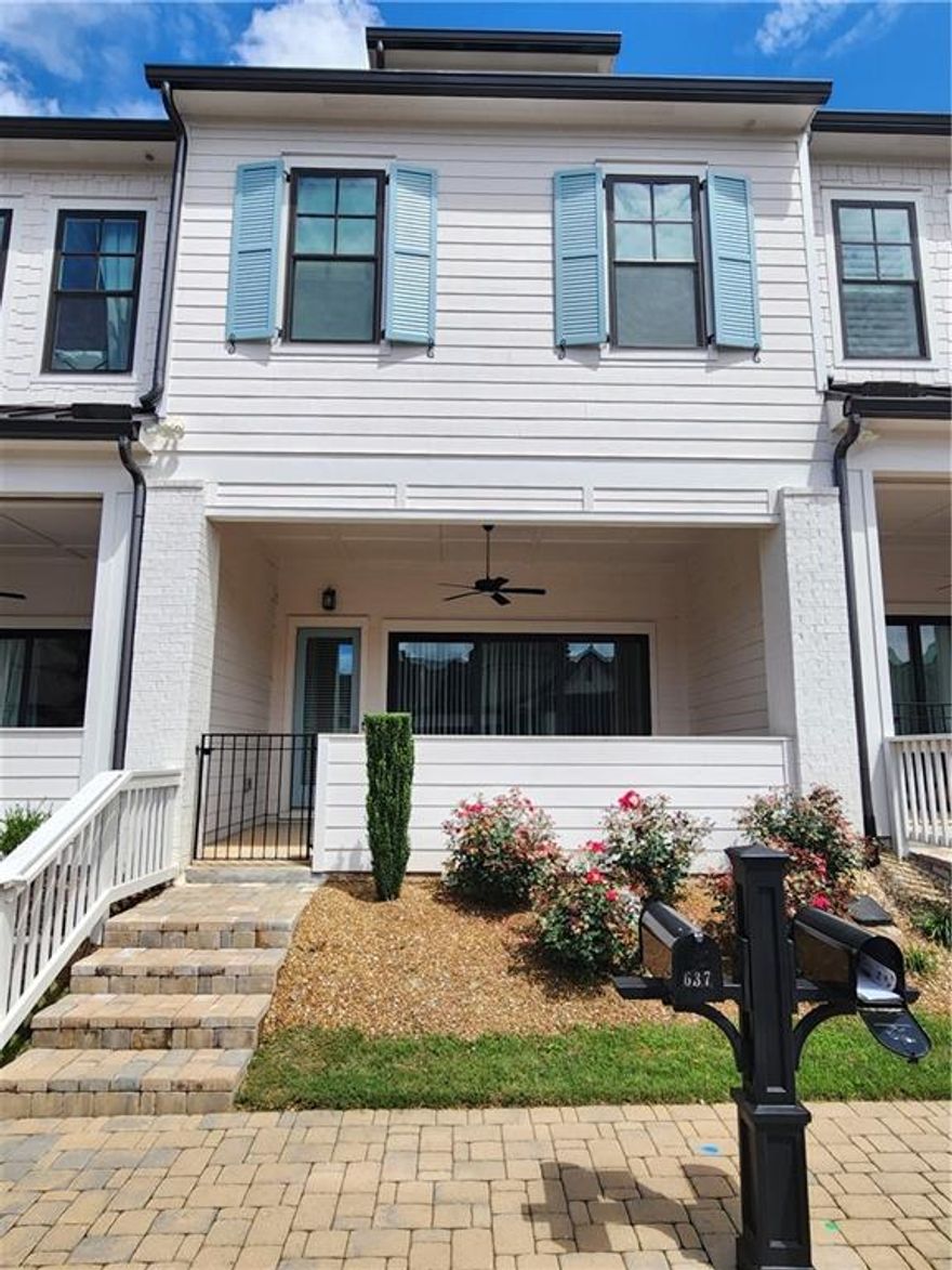 Stunning Home with an inviting, OPEN-CONCEPT layout. Prepare to be captivated by the exceptional TOWNHOUSE. Step into a realm of sophistication curated by designers.                                                                                                                                                                                                                     
                                                                                                                                                                                                                                           
The HEART of this home at the 1st floor (Walkin level), the kitchen, is a culinary haven featuring 42" cabinets, adorned with exquisite QUARTZ countertops. It's a space where culinary dreams come to life, a testament to both style and functionality. As you enter the family room, be greeted by the warmth of a cozy ELECTRIC FIREPLACE, elegantly framed with SHIPLAP stretching to the ceiling. This space is more than just a room; it's an invitation to unwind, to create memories, and to truly experience the comforts of home.                                                         


The LARGE SLIDER DOOR of the 11ft ceilings in the family room open to a beautiful OUTDOOR PATIO with a COVERED PORCH great for entertaining or enjoying your morning coffee.

                                                                   Upstairs, you’ll find a versatile loft space you can transform to fit your needs. The owner’s suite showcases an oversized shower and expansive WALK-IN-CLOSET DESIGNED by Space Makers. Two additional secondary bedrooms with an additional bathroom.                                         


However, what truly sets this home apart is not just its luxurious interior but also its exceptional LOCATION. Nestled within the SECURE GATES of an amenity-rich community, you'll have the world of convenience and leisure right at your doorstep.                                                                                                            

                                                  Welcome to a neighborhood where elegance meets comfort, where luxury becomes an everyday affair. Not only will you enjoy the stunning features of this new home, but the community is also gated and beautifully maintained at a convenient location:                                                        

                                    **  Within ~10 minutes from Costco, Walmart, Target, Sam's Club, and several restaurants in Downtown Woodstock                                          
                                   ** Within ~15 minutes of KSU                                                                                                                                                                   

                                              Village at Towne Lake offers a range of excellent amenities to enjoy such as:
                                             ** A LARGE luxury CLUBHOUSE                                                                                                                                                     
                                             ** community fitness center / GYM                                                                                                                                      
                                             ** POOL, PICKLEBALL COURT, bocce ball, FIRE PITS                                                                                                          
                                             ** Multiple DOG parks                                                                                                                                                    




*Some Pictures of the model home is also added to show the full potential and for illustrative purposes only.