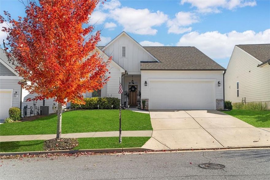 Beautifully Maintained & Upgraded Craftsman Ranch in a Sought-After Neighborhood!

Lovingly cared for and full of thoughtful upgrades, this home offers comfort and charm throughout. Enjoy western sunsets from your new flagstone-covered patio. Inside features include upgraded cabinets, quartz countertops, a spacious pantry, and an open-concept layout perfect for gathering. The large living area and versatile den—great as a media room, playroom, or extra bedroom—offer flexibility for any lifestyle. The oversized primary suite with ensuite bath provides a relaxing retreat, and the garage includes custom flooring and built-in storage. Riverside is a welcoming, active community with year-round events like Food Truck Fridays, a Pool Party, and a Halloween House Crawl. Minutes from downtown Woodstock, Costco, The Outlet Shoppes, and local restaurants—this home truly has it all!