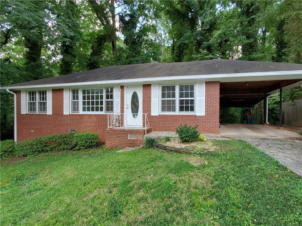 Available 07.16.2025
Beautiful 4 side brick single family home with car port in Smyrna. This beautiful house is located 5 mintues from downtown Smyrna a few blocks from Atlanta Rd. This is a beautiful, quaint house on a quiet (dead end) street. Easy access to Atlanta Rd. and Windy Hill. Take Atlanta Rd to I285 or all the way into Atlanta. Take Windy Hill to I75 or Cobb Pkwy. Only minutes to Dobbins Air Force Base, Lockheed Aerospace, The Galleria Business District and Truist Baseball Park.
The house has hardwood floors throughout with warm, neutral paint colors. The living room is good size and large enough for your entertainment center and seating.
The kitchen is open, bright and white. It has a refrigerator, range (stove and oven) and dishwasher. The dining area is large and is located off the kitchen with a view of the living room.
The bathroom is clean and bright. All 3 bedrooms are good size with closet space and lots of light.
There is a storage room off the back of the house and a laundry closet with Washer and Dryer hookups.
It has a nice front yard and back yard. Lots of sunlight in back for a great vegetable garden.
The house has a 1 car carport. Drive way has plenty of parking space.
Pets are negotiable. No smokers please. Tenants pay all utilities: Electric, gas, water, sewer and trash REQUIRED