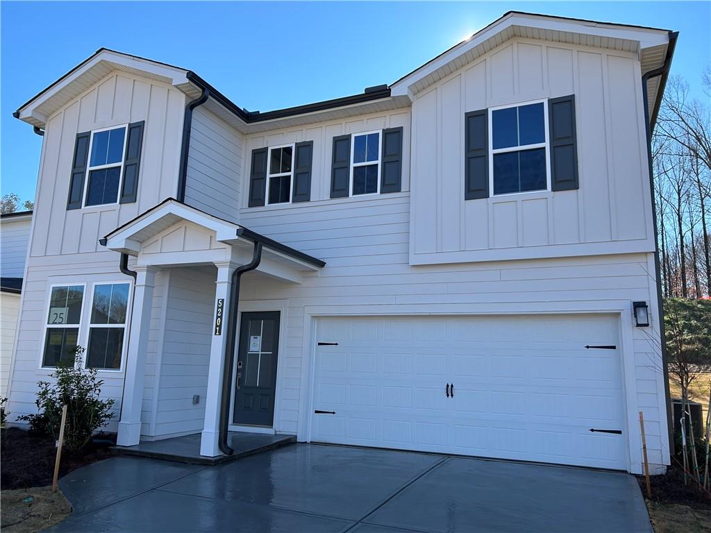 MOVE-IN READY! Welcome to the newest Century Community in Flowery Branch, Union Heights! Our Atlas floorplan with modern open concept features large kitchen island overlooking great room with floor to ceiling fireplace. Our kitchen includes painted white cabinets, granite countertops, and full tile backsplash. All bathrooms, and laundry include durable and low maintenance luxury vinyl plank flooring that is sure to wow. Large primary suite includes huge walk-in closet and private bathroom with large walk-in shower and linen closet. Oversized laundry room on the second floor with convenient access to bedrooms. The Atlas has 4 bedrooms and 3 bathrooms with 1 bedroom1 and full bathroom on the main level. The primary suite, 2 bedrooms, laundry room and loft are on the second level. Interior pictures shown are of model.