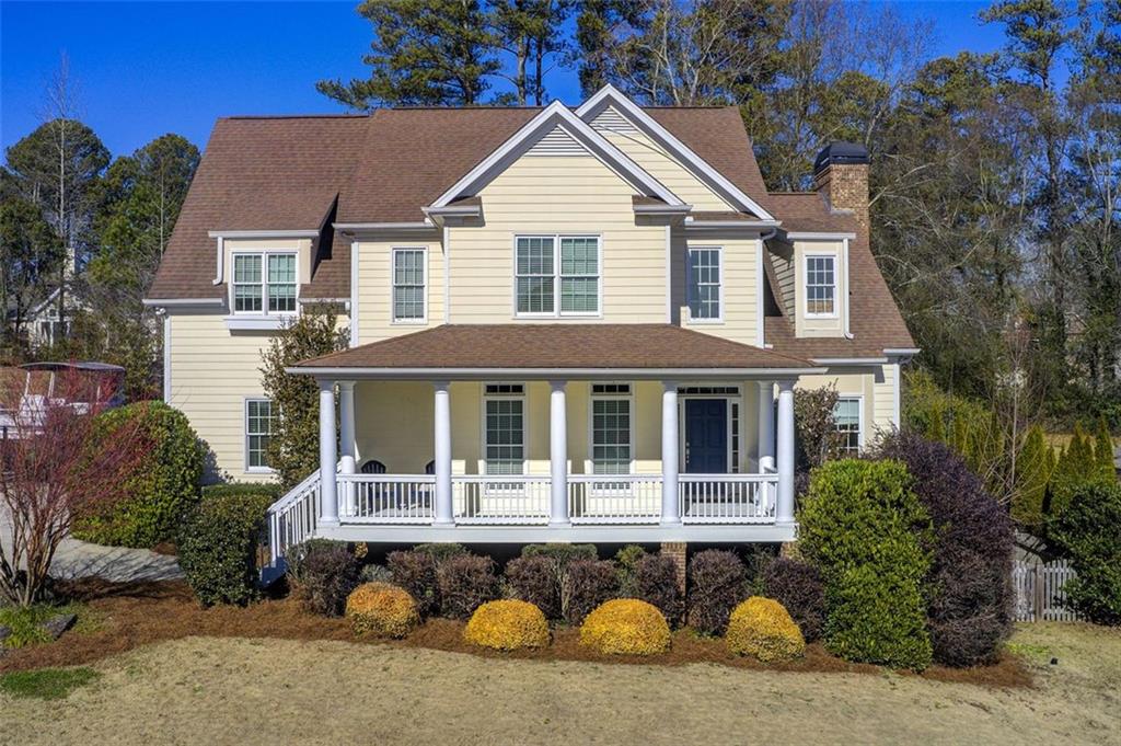 Discover your dream home in the heart of East Cobb, a masterpiece that seamlessly blends luxury with farmhouse charm. Zoned for East Side, Dodgen and Walton schools, this East Cobb residence boasts 4 bedrooms, a bonus loft, 3 full baths, and a convenient cabana bath by the pool – a perfect haven.
Embrace timeless design with a full front and back porch, creating a warm welcome for family and friends. The high-quality finishes include stone counters and Brazilian Hickory hardwood floors throughout, adding sophistication and durability to the living spaces. Freshly painted with new lighting & ceiling fans, abundant natural light floods the home, creating an airy and refreshing ambiance.
The functional layout features a thoughtfully designed main floor with separate office and dining rooms, a guest bedroom, and an eat-in kitchen seamlessly connected to the den. Practical amenities include a butler's pantry and mudroom, while the laundry room upstairs adds convenience.
Explore the potential of the full, unfinished basement, allowing you to customize and expand your living space. Step into the walk-out backyard from the main level to discover a private PebbleTec pool with stone patio, perfect for relaxation and entertaining.
The oversized 2-car garage offers plenty of storage or work space, and the high ceilings provide great vertical storage, as well.
Act fast – your dream home awaits in highly sought-after East Cobb!