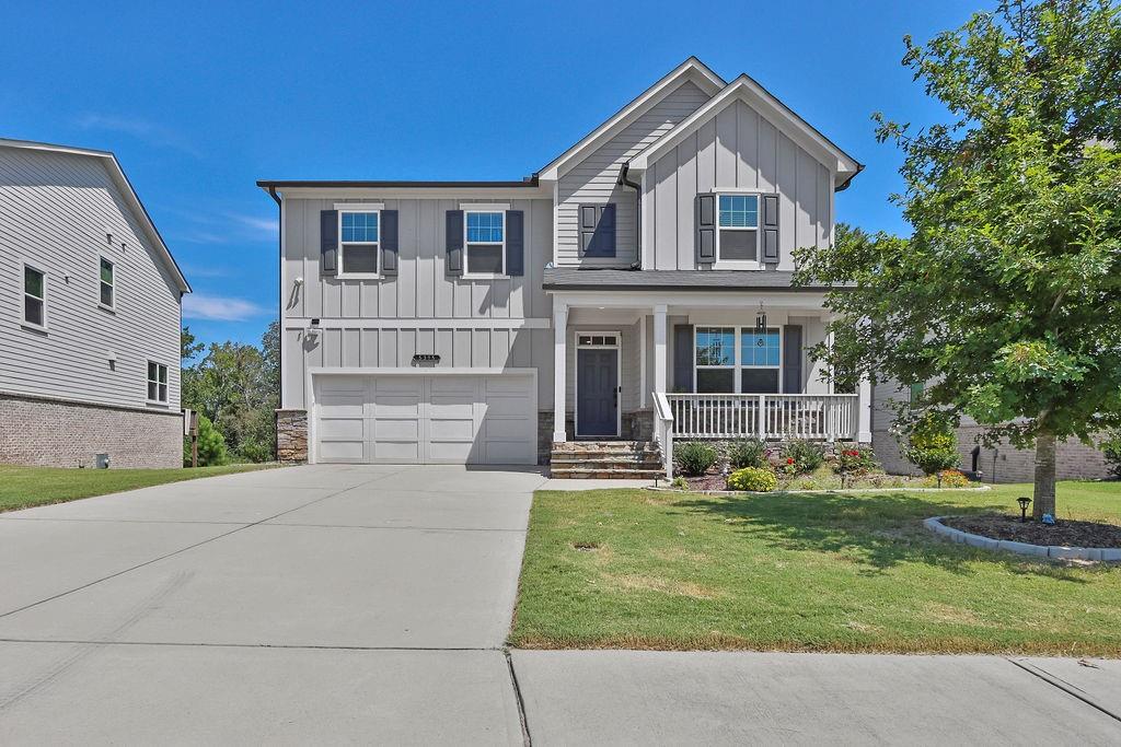 Welcome to this beautifully maintained 4-bedroom, 2.5-bath home, built in 2021 and thoughtfully designed with modern finishes and timeless charm. From the quaint front porch to the spacious backyard, every detail has been crafted for comfort and style.
Step inside to an open-concept layout that seamlessly connects the family room to the eat-in kitchen—ideal for entertaining and everyday living. The kitchen features granite countertops, stainless steel appliances, a farmhouse sink, walk-in pantry, and stylish fixtures that add a touch of elegance. Upstairs, retreat to the oversized primary suite complete with a luxurious on-suite bath featuring a double vanity, walk-in shower, and generous walk-in closet. Three additional bedrooms provide flexible space for family, guests, or home office needs.
The full basement offers additional living potential, with a partially finished area perfect for a game room, home gym, or media space. A walkout leads to the back patio and fully fenced, flat backyard—ideal for relaxing, entertaining, or letting pets and kids play freely.
With modern design, ample space, and thoughtful features throughout, this home is truly move-in ready and waiting for you to make it your own.