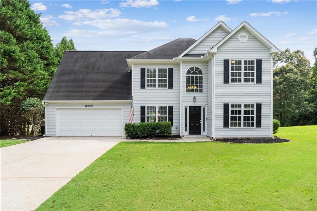 Hurry to see this wonderful 4 bed 2.5 bath home located on a cut-de-sac lot in wonderful subdivision of Glenbrooke. Glenbrooke features Swim/Tennis, playground, and some of the best neighbors you will ever find. The home is situated on a flat almost half acre lot with apple trees and beautiful landscaping. Upon entry you are greeted by an open two story foyer, an office, and large dining room. The kitchen is updated with granite countertops and a view of the family room. The living room is comfortable and features plenty of light with access to the back patio. Upstairs we discover the oversized master suite with room for a sitting area, double vanities, and separate tub/shower. Additionally, there are 3 large guest bedrooms and a full bathroom. Located 5 minutes from the new Publix shopping center on Highway 20 and Post Rd, great schools, and 10 minutes to Vickery. You don't want to miss this opportunity.