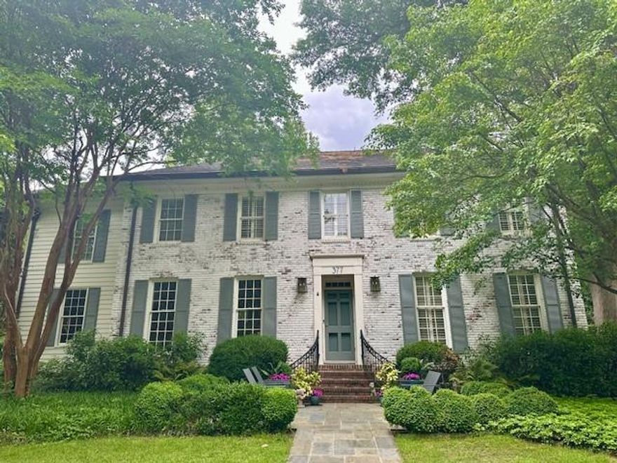 Timeless Elegance on the cul-de-sac in Brookwood Hills! This beautifully renovated home at 377 Camden Road offers the perfect blend of charm, modern living and outdoor entertaining in one of Atlanta’s most beloved walkable, tree-lined neighborhoods. With 4 bedrooms, 3 full baths, and 2 half baths, this bright and open residence with tons of storage is thoughtfully designed for both comfort and entertaining. Step into this light- filled home’s cheerful entry hall greeted by 9 foot ceilings throughout the main-level. Enjoy formal dining and living rooms, and main-level primary bedroom with ensuite. The custom kitchen is designed for an active family with double convection ovens, two dishwashers, beverage center, oversized island, space for causal dining table for six, sitting area, custom command center, built-ins storage. Kitchen opens to gracious family room with gas fireplace, double opening to stunning screened porch including stacked stone woodburning fireplace, seating and dining areas and grilling deck. Screened porch overlooks landscaped gardens, fenced backyard, and nature preserve. Upstairs you’ll find three bedrooms including one ensuite, and multiple extra storage closets. The fully finished walk out basement includes a large entertaining space with kitchenette, office or home gym area, custom barn doors conceal large storage area. Unique to this home is the covered four-car carport offering golf cart parking highly sought after in the neighborhood. Gated backyard with play area, landscaped gardens, and dedicated turf dog area complete the outdoor space.  Home has been very well maintained including tankless water heater and HVAC systems replaced recently.  Located on a quiet cul-de-sac and overlooking protected nature preserve land, this home offers rare nature-filled privacy and tranquility along with access to Brookwood Hills voluntary Swim and Tennis facilities and social events, in a prime Buckhead/Midtown location. No flood insurance requirement- home not in 100 yr flood zone, FEMA documentation available.