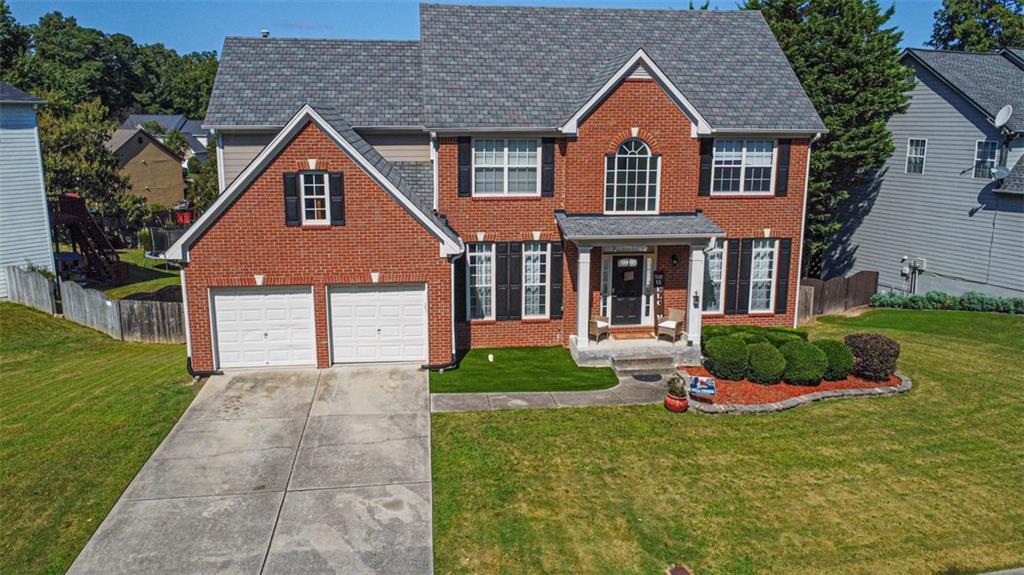 This is beautifully updated home features an open floor plan with fresh paint and new flooring throughout, offering 4 spacious bedrooms and 3.5 baths. The large kitchen with stainless steel appliances flows into the family and dining rooms, complemented by a private office and sitting room on the main level. An oversized primary suite boasts a cozy fireplace and sitting area, while the full finished basement—already —offers flexible space for recreation, a teen suite, or in-law suite. Conveniently located near shopping in the sought-after Fort Daniel and Mill Creek school districts.