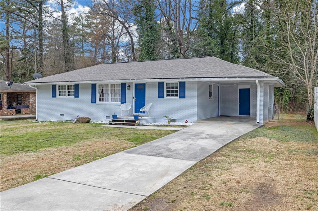 This house has everything you need to live in a completely renovated and updated home. The all-white kitchen, with granite count top, open floor plan—all new stainless steel appliances. The living room has an awesome electric fireplace. Your buyer must see how this 4 sided brick home was transformed.
Also, there is an extra room near the kitchen, which could be a bedroom or an office. Yes, the bathroom, with its new tiles and shower, is large and has an additional closet for all the extras. The Main bedroom has a closet large enough for all the clothes and much more. Considering the house was built in the 1960s, the sellers made this a beautiful and updated residence for the most picky buyer. Enjoy the evening with friends on the new constricted deck.
Close to major HWY, shopping, and parks.
