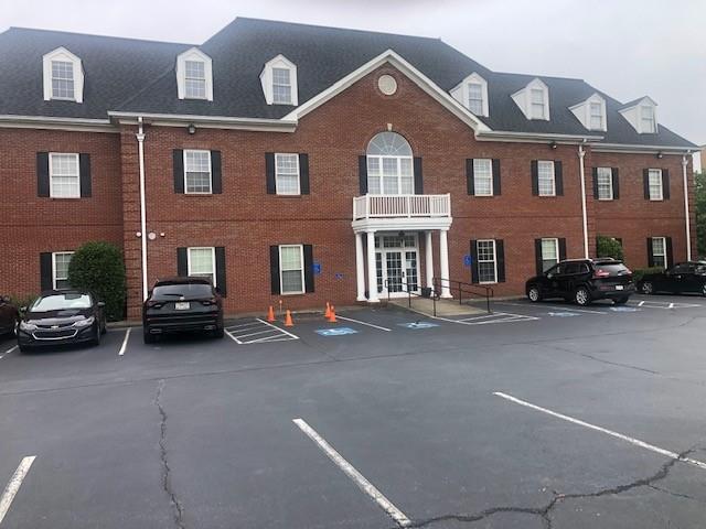 Two office spaces available. One on 3rd floor is 3,000 sf with 9 offices, reception area, restroom, break area. 1,500 sf on 2nd floor with 4 offices, reception area, break area, back door and restroom. Great building just off of Hwy 92 and I-575 in Woodstock. Lease rate for both is $14/sf mg. Call for tour.