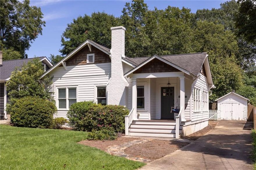 Discover timeless charm with modern convenience in this beautifully renovated 3-bedroom, 2-bathroom bungalow on one of the best streets in Howell Station. Overflowing with curb appeal, this home blends historic character with thoughtful updates for today’s lifestyle. Inside, you’ll find gleaming hardwood floors, a fully renovated kitchen, and an expansive primary suite featuring a spa-like bath with dual vanities, a walk-in shower, and a spacious walk-in closet. A well-designed mudroom with built-in shelving, laundry, and space for a dedicated desk adds both style and functionality, creating the perfect hub for everyday living.
Thoughtful design details continue throughout, including custom bookcases in the dining area and in one of the bedrooms: functional and aesthetic, they provide the perfect space for the avid reader or for showcasing treasured collections. Step outside to a fully fenced, flat backyard with a deck built in 2023, ideal for entertaining, gardening, or a place for pets to play. A private driveway provides off-street parking just outside your front and back door.

Recent upgrades, including a new HVAC system and hot water heater (both replaced in 2024), ensure comfort and efficiency for years to come. Located just moments from the Atlanta BeltLine and the vibrant Westside’s dining and shopping scene, this home offers the perfect balance of neighborhood charm and urban access.