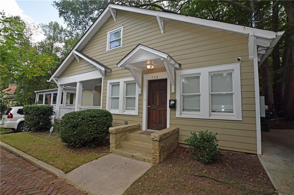 Adorable Bungalow in Historic West End. Totally renovated 1920's bungalow. No cookie cutter here. New windows, wiring, plumbing, interior and exterior finishes. Spacious family room with decorative fireplace. Huge separate dining room or eat in kitchen. Brilliant white cabinetry, granite counters and all stainless steel appliances. Two spacious bedrooms on the main level and one full bath. The primary sweet is the entire 2nd level and features a large bedroom, walk in closet and spa bath. The luxurious bath includes a large shower with a frameless door and gorgeous ceramic tile, double vanities and a stand alone soaking tub. Vintage hardwood floors throughout-no carpet! Cozy side porch is great for outdoor relaxation and container gardening. The back yard space is limited but the property is directly across Lawton Street is West End Park with lots of green grass, tennis courts and play areas. You could walk to the ATL Westside Beltline, parks, shopping, dining and entertainment. Close to John White Golf course and Cascade Nature Preserve and waterfall. Huge redevelopment of West End Mall. Convenient to interstates and Hartsfield Jackson Airport. Students welcome with sufficient application qualifications.