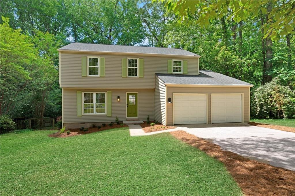 THIS CHARMING, BEAUTIFULLY RENOVATED HOME IN WALTON HS IS IN THE PERFECT LOCATION! Directly across from the Avenue of East Cobb with seasonal outdoor concerts, a brewery, dining, and the best shopping, we're sure you'll love it! The savvy renovations start with fresh paint throughout, new LVP flooring on both levels, new light fixtures and an impressive, completely new kitchen that will inspire your inner chef. In the kitchen you'll find stylish cabinets that go to the ceiling for abundant storage, quartz counter tops, all new stainless steel appliances, brand new garbage disposal, a closed pantry and also a delightful, farm house style open pantry! The yard has great potential, though needs to be nurtured to make it beautiful, like our virtual lush lawn photos. You can enjoy the wonderful renovations in the mean time! You will especially appreciate the 6 year young architectural roof, new water heater, and newer HVAC and no other like it under 600K in Walton HS district!