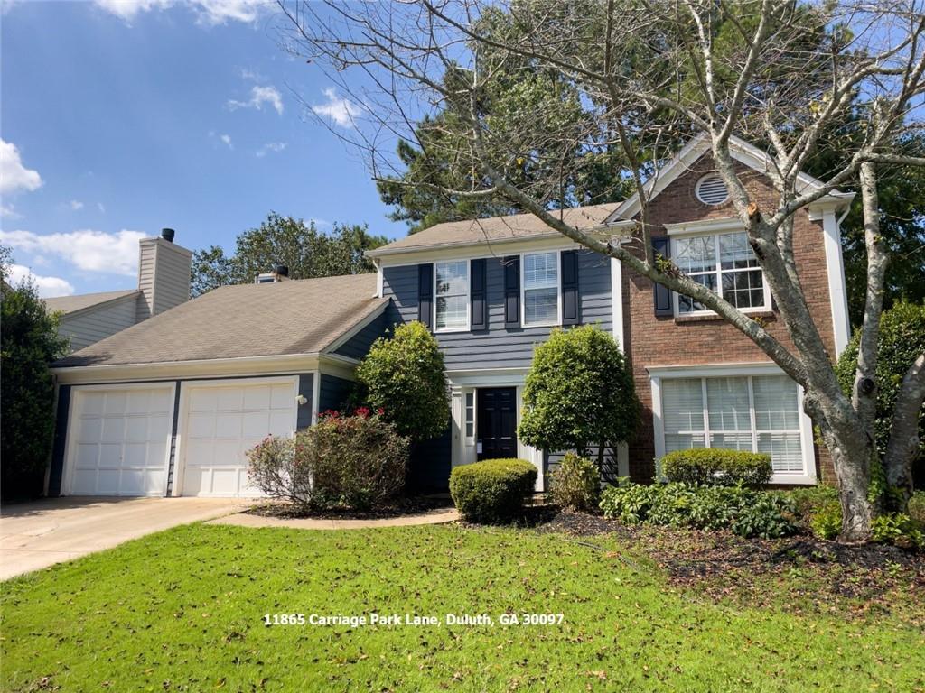 You're going to love this beautiful 3-bedroom, two and a half-bathroom in the coveted Carriage Park neighborhood. This two-story, 2,088 sq. ft has three large upstairs bedrooms. The main bedroom faces the backyard, while bedrooms 2 and 3 face front. Tall trees keep the sun off the house, and this corner lot has nothing but space inside and out. The large open kitchen boasts a fairly recent renovation with granite counter tops, and stainless steel appliances. There's plenty of cabinet storage and room to move. The formal dining area connected to the kitchen and the kitchen overlooks the living room. Complete with fireplace and views of the back yard. There's even room for a small eating area in front of the sliding glass doors. Laundry hookups are in the kitchen too. The backyard is spacious, and fully fenced. Access to all neighborhood amenities including the swimming pool. Must gross 3 x monthly rent, have stable work and rental history. Call with questions.