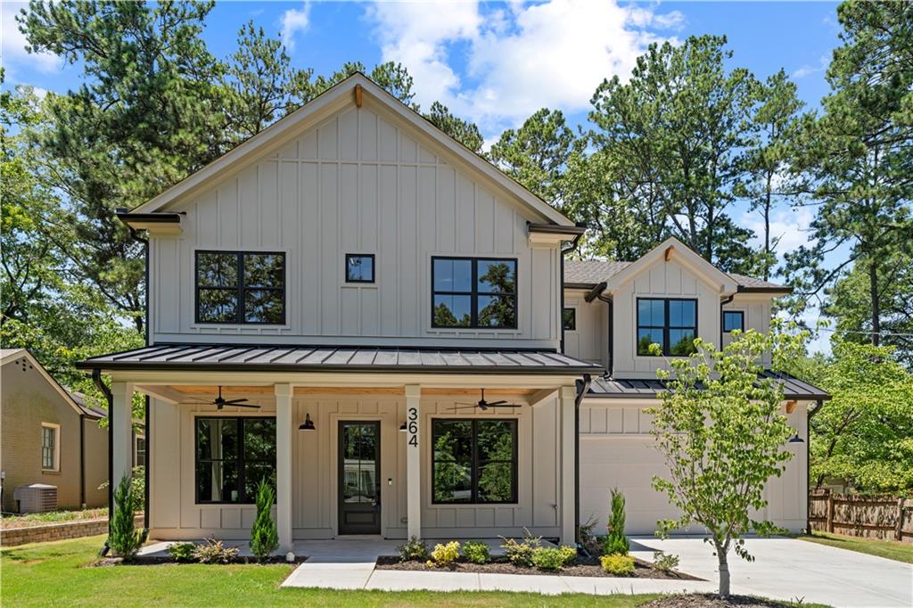 Amazing new construction minutes from Emory University, Emory Medical System, historic downtown Decatur, shopping, restaurants, retail, workout and even Comet Bowling! Hard-to-find combination of great space, open floor plan, high-end finishes, on a large lot on a quiet residential street. 5br/4.5ba + large bonus upstairs loft and huge attached two-car garage. Rocking-chair front porch overlooks quiet neighborhood street with no through traffic. Designer open kitchen features expansive island, custom vent hood, 36” gas range, full pantry/butler’s pantry combo, undercabinet lighting, and a sunny sitting room/breakfast room. Gracious family room with fireplace & built-ins overlooks the back porch with fireplace, which flows seamlessly to the large fenced backyard. Convenient main-level bedroom with private full bath. Fantastic mudroom with custom built-ins and a half bath. Upstairs find an impressive owner's suite featuring a distinctive accent wall, exceptional bath, and dual walk-in closets. Upstairs also features three additional sun-drenched bedrooms, two more bathrooms, and an amazing bonus loft space perfect as a rec room, media room, or kid's playroom. Designer light fixtures, tastefully accented walls, tile and trim details throughout. Incredible opportunity to have a home with suburban conveniences in an intown location, where work and play are nearby and you don't have to spend hours in traffic.