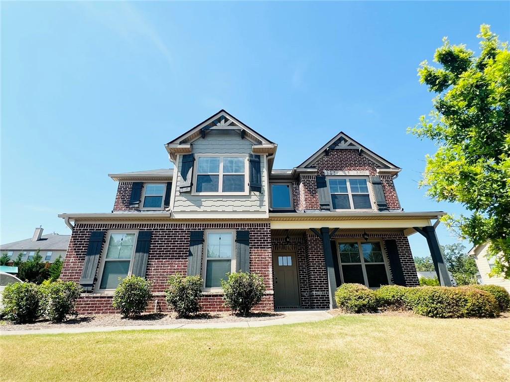 Gorgeous 5BR/3BA home with a 2-car garage in Cumming, located in a swim/tennis subdivision and served by award-winning Forsyth County Schools. This front-sided brick house sits on a perfect large, level lot. This stunning property offers an open-concept design that seamlessly blends spaciousness and functionality. The kitchen is spacious, overlooking the dining area and family room, and features stainless steel appliances, a gas range, and a walk-in pantry. The expansive family room is flooded with natural light from the windows, offering a bright and airy space perfect for relaxation and entertaining. With 9-foot high ceilings and elegant hardwood floors throughout, the main living area exudes both luxury and comfort. The main level also boasts a spacious bedroom with an ensuite bathroom, providing convenience and privacy for guests or family members. Upstairs, you'll find the oversized master bedroom, a true retreat with an additional sitting room. Indulge in the modern-style bathtub, expansive shower room, and double vanity, creating a spa-like experience at home. The other three bedrooms on this level are generously sized, sharing a well-appointed full bath with a double vanity, ensuring ample space and comfort for everyone. There is also a bonus room on the second level, perfect for an office or play area. The landlord will handle all landscaping, including mowing the yard and weed control, so you can enjoy the home without any exterior maintenance concerns.
The community features a swimming pool, clubhouse, tennis courts, kids' playground, dog park, and much more. Don’t miss the opportunity to make this house your home.