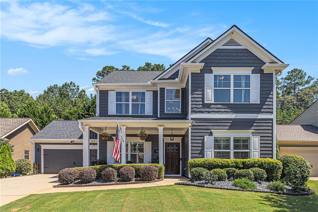 Welcome Home to 224 Haleys Court, Woodstock, GA 30188
Beautifully maintained and updated, this home offers an open floor plan perfect for entertaining, featuring a renovated kitchen with quartz countertops, stainless steel appliances, and a spacious island overlooking the family room and breakfast area. The main level includes formal dining, an office/sitting area, crown molding, updated lighting, and a screened back porch with ceiling fan. Upstairs you’ll find an oversized master suite with vaulted ceilings, a garden tub, separate shower, double vanities, and walk-in closet, plus engineered hardwood floors throughout. Smart home features include Alexa-powered switches, smart thermostats, Ring cameras, and a smart garage door. The true showstopper is the backyard oasis – expanded usable space with turf, a custom putting green, a 14’x14’ paver-covered porch, retaining wall with lighting, and a fenced dog area – creating the perfect outdoor retreat for relaxation, play, and entertaining year-round. Additional upgrades include a new roof, new HVAC, solid oak front door, EV charger, and fresh interior and exterior paint. This move-in-ready home is minutes from Downtown Woodstock – an unbeatable location with luxurious indoor and outdoor living.