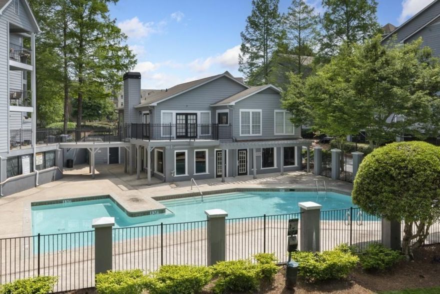 *LOCATION*LOCATION*LOCATION. The Granville is unique community only minutes away from GA 400, 285, and Perimeter mall. It offers a large swimming pool, fitness center, gated covered parking.It is accessible to all areas in metro Atlanta and adjacent to the Mercedes Benz headquarters just 10 minutes outside the city of Sandy Spring. open floor plan, renovated kitchen with white shaker cabinets, quartz counters, backsplash,  huge closets, and a private oversized covered balcony that overlooks garden. You will truly enjoy this amazing community with elevator access, trash service. * Special* 50% of one month lease for approved application in October.