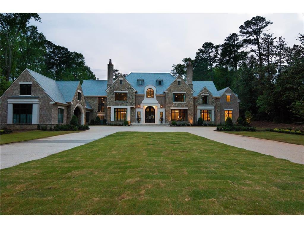 Masterpiece! 3.5 acre estate, Buckhead's Tuxedo Park! Exquisite English Manor Mansion w spacious terrace level, pool house, infinity pool & patios, outdoor living space. 2 story foyer opened pair arched staircases both sides overlooking 2 story great room, wall of windows overlooking pool & open kitchen. Unbelievable 2 story master w fireplace, separate closets for him & her. Terrace level includes entertainment, media, exercise & spa. Spectacular 2 story Pool house w bedroom & bath lower level. Buckhead's Finest!