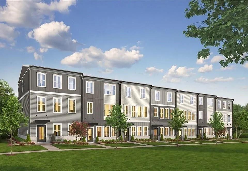 ********END UNIT********END UNIT*******END UNIT*******
Welcome to Waverly at Buice Lake, the Stanley Martin Master Planned Community in Acworth, GA! READY TO MOVE IN into the Spacious end unit
THE QUINN is spacious townhome that will suit all of your needs. The proximity of this neighborhood allows residents to enjoy Downtown Acworth, Downtown Canton and Downtown Woodstock. The amenities surmount anything in the surrounding area. Enjoy 3 levels of spacious living areas. Perfect for creating different spaces to work, play and entertain. Upon entering, the recreation space can be used for many different uses. It could be a study area for the kids, a craft or work area for you, or a spot to offer overnight guests. Continuing on to the main floor which provides an amazing entertaining space with a sit-down island in the kitchen, along with a walk-in pantry. The open architecture allows you to see all the way from the great room at the back of the house, through the kitchen, and into the dining room. On nice days, the outdoor covered deck off the great room is a great place to relax and enjoy the weather. The third level boasts an spacious owner's suite - a perfect retreat to to relax each night. The double sinks in the attached bath make sharing the space easy and the commode area with a door provides privacy. The oversized walk-in closets give you plenty of room for all your clothing and more. Two additional bedrooms are upstairs and a full bath. This floor also has a spacious laundry room, making it a convenient location. A few of the Smart Selected options in this home include two tone white and gray kitchen cabinets, quartz countertops in Arctic White, Kichler lighting, Kohler fixtures, and Shaw Polaris Plus hard surface flooring in Oyster Oak.