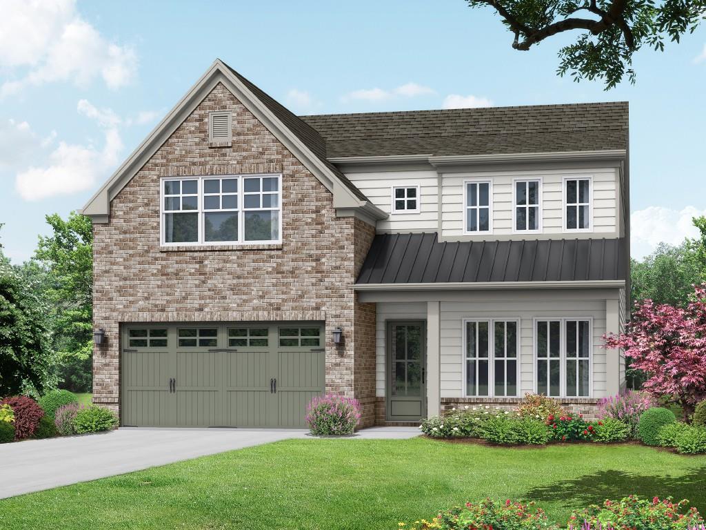 The Melissa Plan built by a Custom Builder. This beautifully crafted home will not disappoint! Designed with comfort, elegance, and functionality in mind, this Primary on Main floor plan greets you with soaring 10-foot ceilings and rich details throughout. The separate dining room with coffered ceilings sets the stage for memorable gatherings, while easy-maintenance LVP flooring flows seamlessly into the spacious family room, accented by exquisite trim work -perfect for hosting friends and family. At the heart of the home, the gourmet kitchen shines with an abundance of softclose cabinetry, gleaming quartz countertops, a generous island with bar seating, and stainless steel appliances including double ovens and a built-in microwave drawer. The Primary Suite, privately tucked away on the main level, boasts a trey ceiling and private access to the covered patio. Step into the luxurious ensuite featuring a tiled shower with glass enclosure, soaking garden tub, quartz countertop vanity, and a sizeable walk-in closet to keep everything organized. A tiled laundry room and powder bath add everyday convenience to the main level. Upstairs, a spacious loft area provides the perfect spot for homework, gaming, or a cozy lounge. Each secondary bedroom is complete with its own en-suite bathroom, offering comfort and privacy for everyone. This home truly has it all - style, space, and thoughtful design! Home will be ready January/February 2026.