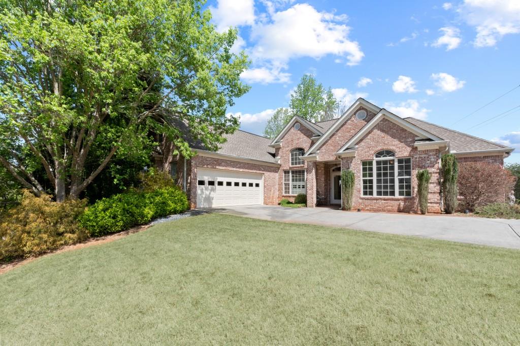 Beautiful home in quiet neighborhood on cul-de-sac road with main living spaces on one floor. Walk into this home and you can feel the warmth and coziness and can see a family here at holidays or for Summer gatherings. There is an abundance of natural lights throughout the home in every room. When you enter the two-story foyer, you have a dining room on one side and an office on the other. Stroll into the family room with fireplace and open to kitchen with breakfast room area with bay window looking out to a peaceful large flat backyard. Kitchen has lots of cabinets, a pantry and all appliances. Oversized primary bedroom and bathroom has double vanities, separate jetted tub/shower and large walk-in closet. There are four total generously sized bedrooms (primary + three others) and three full baths on the main level with laundry room and two car garage access also on the main level. Upstairs, you will find TWO bonus rooms. Could be used for additional bedrooms, playrooms or just used for storage. Lot is landscaped and level. A sweet family has loved this home for years and it is ready for the next family to enjoy.