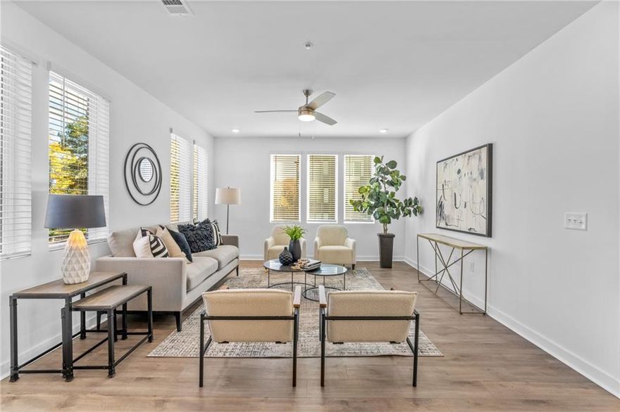 Summer of Savings!!  ***FINAL OPPORTUNITIES at Grant Place!!!*** ~~~ Ask about our $30K Anyway You Want promotion for qualified buyers for contracts written now through the end of June 2025. Live on the Beltline! Welcome to Grant Place, a BRAND-NEW boutique community that offers a private garage and elevator service to your one level living home. Let's walk through the lavish upgrades and distinctive features that define this gorgeous home. Each home features timeless finish collections that include 42-inch wood upper cabinetry, soft close doors, under cabinet lighting, quartz countertops, durable solid surface flooring, tiled bathrooms, raised vanities, Delta fixtures and GE Café SS Appliances. The open-concept layout seamlessly connects the living, dining, and kitchen areas, fostering a sense of spaciousness and unity. As you approach the entrance, be greeted by an expansive foyer with wood flooring that will lead you into your light filled home, a living area with plenty of wall space to display art or your large screen TV, slide open your balcony door to dine alfresco on the covered balcony, step into one of the 2 bedrooms that sit apart from one another to give way for privacy. These spaces are all designed for you to entertain or relax after a long day. Each home offers a private one car garage, and a second one car covered carport. Our exquisitely designed GRANT floorplan END UNIT home, where sophistication meets modern luxury in a seamless blend of architectural innovation. This newly constructed design stands as a testament to superior craftsmanship and attention to detail, offering an unparalleled living experience. The exterior showcases a harmonious fusion of contemporary design elements, from the sleek lines to the thoughtfully chosen materials that for over 20 years, local home builder, The Providence Group has been known for! This amazing home and community are a showcase of upgrades, blending sophistication with practicality. Just outside of your home, access all the great hotspots in The Beacon or take a stroll with direct access to the Beltline Southside Trail. Grant Place offers close proximity to The Grant Park Farmer's Market, groceries, Ponce City Market, Inman Park, Krog Street, and Midtown. At TPG, we value our customers, team member, and vendor team safety.  Our communities are active construction zones and may not be safe to visit at certain stages of construction.  Due to this, we ask all agents visiting the community with their clients come to the office prior to visiting any listed homes.  Please note, during your visit, you will be escorted by a TPG employee and may be required to wear flat, closed toe shoes and a hardhat. MOVE IN READY!!! 1-2-8 Warranty. Some MODEL home photos have been included to show you how amazing this home can be. [The Grant]
