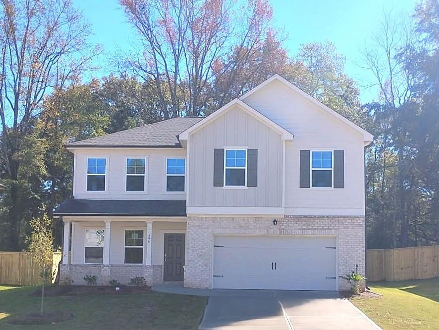 Brand-New Construction | Never Lived In | 6 Bedrooms 4 Full Baths Approx. 3,000 Sq Ft

Step into luxury and comfort in this stunning two-story new construction home offering the perfect blend of modern design and timeless style. This Roswell floor plan has never been lived in and is ready for its first owner to enjoy a truly move-in-ready lifestyle.

The main level features an inviting open-concept layout with a spacious family room, dining area, and a chef’s kitchen that includes a large center island, stone countertops, stainless-steel appliances, and a walk-in pantry. Sliding doors lead to the patio and private backyard, ideal for easy indoor-outdoor entertaining. A flex space off the foyer provides the perfect spot for a home office or study, while a main-level bedroom with a full bath offers a comfortable retreat for guests or multigenerational living.

Upstairs, the expansive owner’s suite impresses with a spa-inspired bath featuring a double vanity and tiled shower, plus a generous walk-in closet. Four additional bedrooms, two full bathrooms, a spacious loft, and an upstairs laundry room provide plenty of room for everyone.

Enjoy a 2-car garage, level driveway, and a beautifully landscaped yard in a community that includes sidewalks, streetlights, and a playground. Located in desirable Jefferson Hills, this home offers the peace of small-town living with convenient access to local schools, shopping, and I-85.

This beautiful new home is move-in ready and waiting for you—schedule your private tour today!