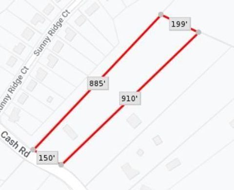 Vacant Land For Sale - 4907 Cash Road<br/> Hall County, Flowery Branch, GA 30542