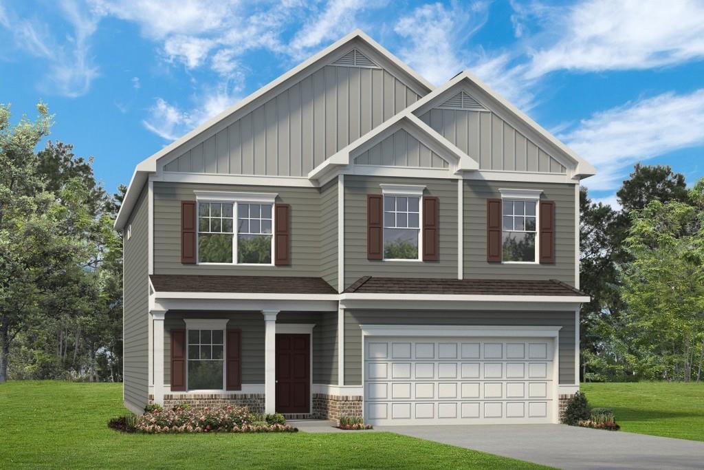 Move in Ready June 2023! The Harrington plan located in Smith Douglas Homes newest community Aubrey Park. This ideal location is situated on Old US 41 next to the Adairsville HS! The community features a planned pavilion, playground, and walking trail. The Harrington offers a wonderful oversized Owners Suite with a tray ceiling and Owner's bath with double vanity, separate Garden tub and shower and access to the laundry room. This floorplan features an open kitchen with upgraded white cabinets, and granite counters that is adjacent to the fireside family room with access to the rear covered patio. Florte Pro vinyl flooring throughout the main level. An open iron rail staircase leads to the second story. Nine foot ceilings are on both levels. Photos representative of plan not of actual home being built. Ask about our Seller paid incentives of up to $15k with the use of preferred lender and contracts written by 6/26/23
