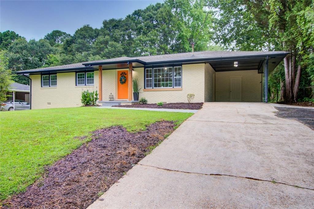 Looking for a fully renovated Brick Ranch in Marietta on a large lot ? Look no further and come see this beauty ! Fresh exterior and interior paint, new flooring, New Light fixtures through out the house, and energy efficient new windows ! The kitchen was fully renovated with white cabinets, new counter tops, stainless steel appliances, hall bathroom is magazine quality. The primary bedroom has an ensuite with a new walk in shower, the guest bedrooms are spacious and bright. The Large back yard offers a good sized deck and endless possibilities for corn hole, volley ball, etc. The house is close to restaurants, shopping , schools, and much more!