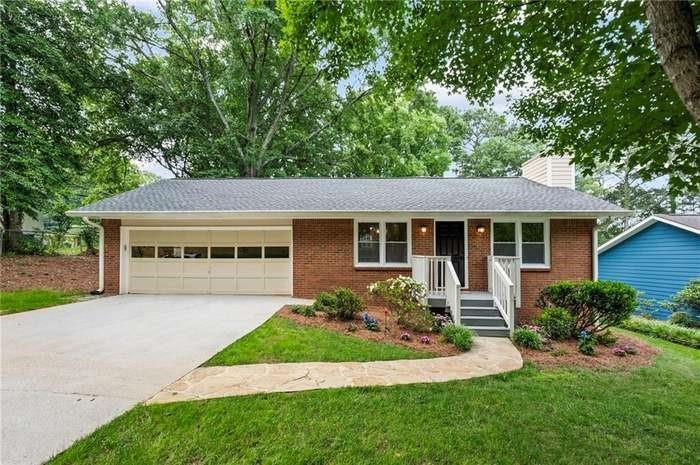 One story renovated 3BR/2BA brick ranch on a quiet cul-de-sac & tree-lined street. Large level lot in the popular Decatur & Emory of Atlanta. Open-concept living with new LVP flooring throughout, fresh interior paint, new light fixtures, and all-new windows. New kitchen that features newer cabinets, new granite countertops & subway tile backsplash, a deep stainless steel sink, new dishwasher, refrigerator and range. The master suite that includes an renovated bathroom, and the hall bathroom that has been completely redone & offers a walk-in tub.. Outside, enjoy a spacious level backyard with mature trees and an inviting patio ideal for entertaining. Additional features include a 2-car garage to the mail level of home. Great intown location with short walk to the corner coffee shop, only minutes to Emory & Decatur medical complex, and under 2 miles to the new Lulah Hills development. Convenient to I-285, Historic Decatur, Dekalb Farmer's Market, shopping, and dining. Requirements: 630+ credit score, must earn 2.5 times the rent, and no prior evictions or bankruptcies on your record.