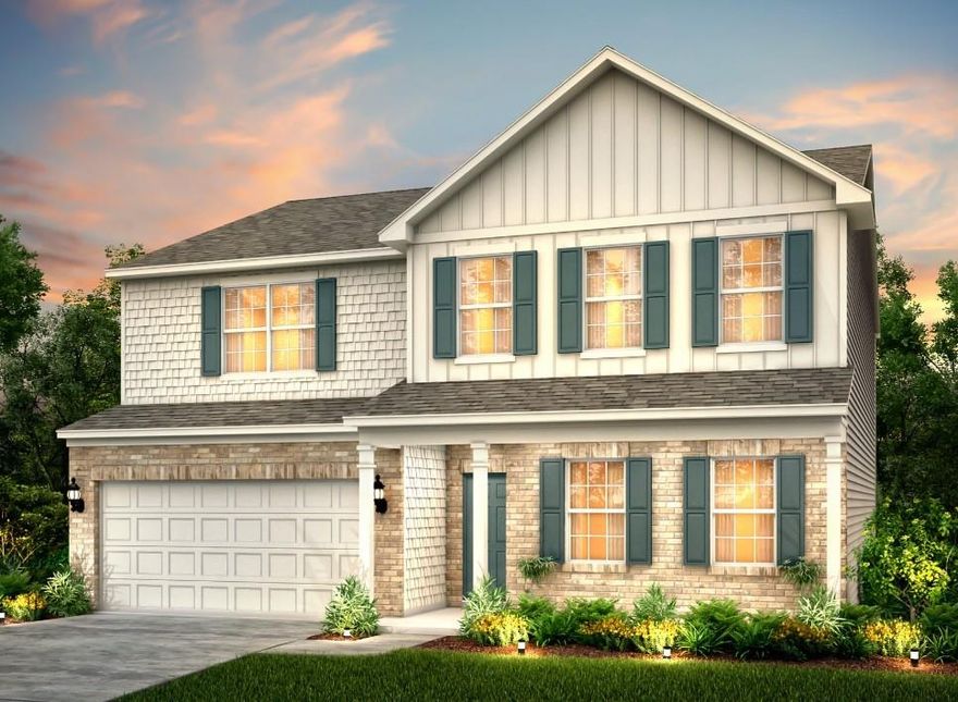 Pulte Homes Presents The Mitchell at Anderson Point! This stunning new construction near Lake Dow offers open-concept living with a chef-inspired kitchen, oversized island, custom cabinetry, and premium finishes. Features include a cozy fireplace, formal dining room, main-level guest suite with full bath, spacious owner’s suite with walk-in closet, versatile loft, and two-car garage. Located minutes from McDonough Square, with easy access to Georgia National Golf Club, Tanger Outlets, Jackson Lake, and more.
Photos are representative stock images of a similar floor plan.