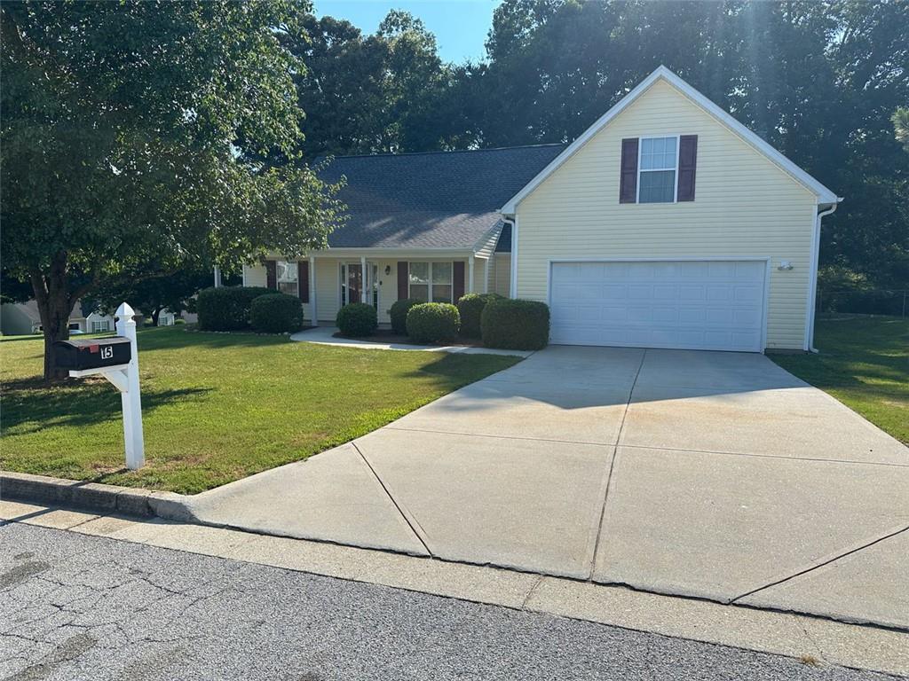 We are BACK on the market due to no fault of the sellers! This charming most desired floor-plan 4-brm 3.5 bath is ready to be someone's new home. The home is on a corner lot that is bigger than most. Fully fenced back yard has many shade trees. The kitchen appliances are new stainless steel. This move-in-ready home sits on a spacious lot with a private wooded backdrop, ideal for relaxing or entertaining. Enjoy the ease of one-level living with a bright and open floor plan, a cozy fireplace in the living room, and a spacious kitchen with plenty of cabinet space. The primary suite features a walk-in closet and a private bath, while the secondary bedrooms offer great space for family, guests, or a home office. Tucked away in a peaceful neighborhood with no HOA, you're just minutes from 4 major cities. With a large driveway and beautiful curb appeal, this home is a rare find at this price point. Schedule your private tour today, this one won't last long!