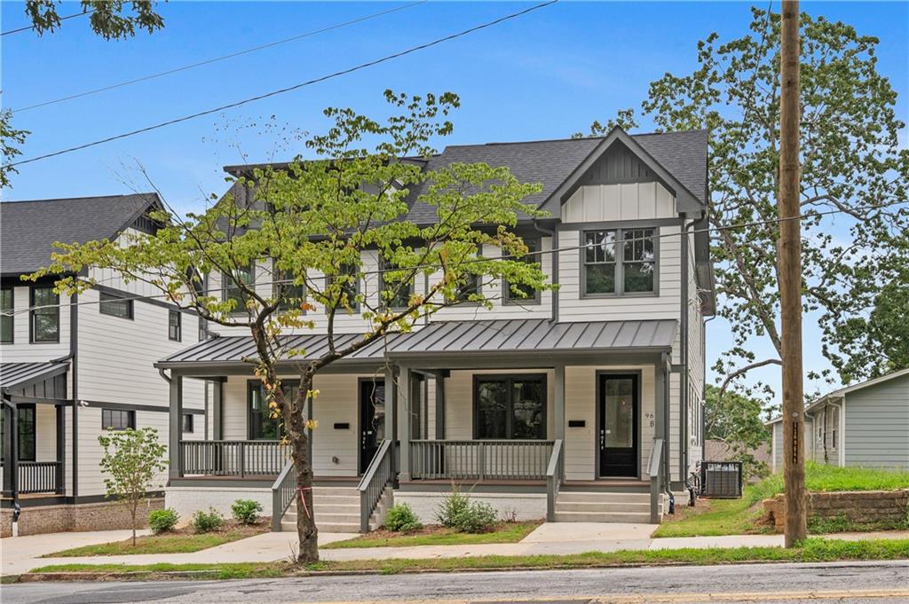 New Craftsman Built Townhouse in Grant Park packed with Stylish Features and Lighting, Hardwood Floors and Excellent Daylight
throughout the home! Upon entry, you will be greeted with a Mudroom Bench and a Dry Bar. Hang up your belongings and pour yourself a
beverage from the Wine Cooler or Mini-Fridge. This home has a cozy Open Concept Living and Dining space. The first floor bedroom
connects to a full bathroom tub/shower combo and could be utilized as office space. The Gourmet Kitchen is perfect for a great cook with
stainless steel appliances, including a gas stove with pot filler! And plenty of cabinet and pantry space. Enjoy nice seasonal weather on
your Back Porch overlooking your nice Landscaped Backyard.
Three Bedrooms and Bathrooms await you on the top floor. The Primary Bedroom features a sliding barn door style opening to the en suite with double sink vanity and dual shower heads. The perfect place for a Laundry Room is upstairs with the main bedrooms and features cabinetry with a sink for cleaning up made easy. All of the rooms have windows allowing plenty of daylight to shine. If you are wanting to live in Grant Park, look no further - RENT TODAY!