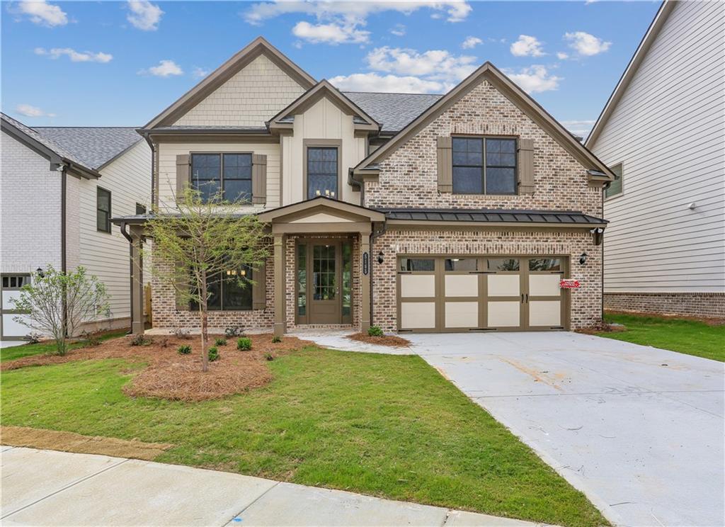 READY NOW in Creekside Landing, where every home is stunning and thoughtfully designed, this new RICHMOND floorplan is the dream home you have been waiting.
Located in top rated North Gwinnett High School and North Gwinnett Middle School, a rare new construction opportunity for these great schools! This plan welcomes with a sunlit two-story entry foyer flanked by a living room/home office space and an elegant formal dining room. The foyer leads to a family room with open views to a bright, fabulous kitchen and breakfast and a fireplace. The kitchen has a large center island and lots of cabinets, quartz countertops, a walk-in pantry, stainless steel appliances with counter surface gas cooktop and separate microwave/oven. The breakfast area leads to a backyard patio, great for entertaining. overlooking the back yard. This outstanding family plan provides five bedrooms, including a guest suite with a full bath with a frameless walk-in shower. Upstairs there are three more spacious secondary bedrooms and hall bath. The large primary suite provides a luxurious bathroom retreat featuring a garden tub, separate frameless shower and a large closet. All bath floors are tile with tile surround bath tubs and/or showers. All baths come with quartz countertops. Hardwoods throughout the Main Level with the exception of the full bath (tiled) and guest bedroom on the main level (carpet). Added bonus, the seller provides an electric car outlet for a charger in the garage! JUST COMPLETED-READY NOW!!