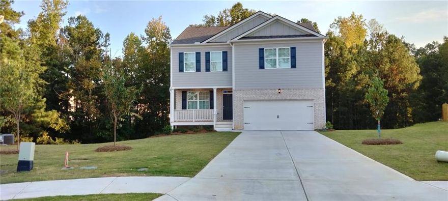 MOVE IN READY, This newly built home in Oakwood, Dallas, GA, offers a harmonious blend
 of modern design and comfort in a peaceful, tree-lined community. Located in a cul-de-sac, this 3-bedroom, 2.5-bath residence boasts a
 spacious, unfinished basement and a fully equipped kitchen featuring a refrigerator, microwave, dishwasher, oven, double sink, large island
 bar, 42” stained cabinets, and a roomy pantry. The main floor features an open-concept layout, including a spacious living room, dining
 area, and the heart of the home—the kitchen—designed with culinary creativity and casual dining in mind. Upstairs, an open loft area leads
 to a luxurious primary suite, complete with a walk-in closet and an en-suite bathroom featuring a glass-enclosed shower. Two additional
 bedrooms share a spacious secondary bathroom. Conveniently located on Dallas Acworth Highway, this home is just a 10-minute drive to
 essential stores like Publix, Costco, and Walgreens, as well as various shopping centers. With upscale finishes and a thoughtful layout, this
 home invites you to enjoy a lifestyle marked by comfort, convenience, and sophistication.