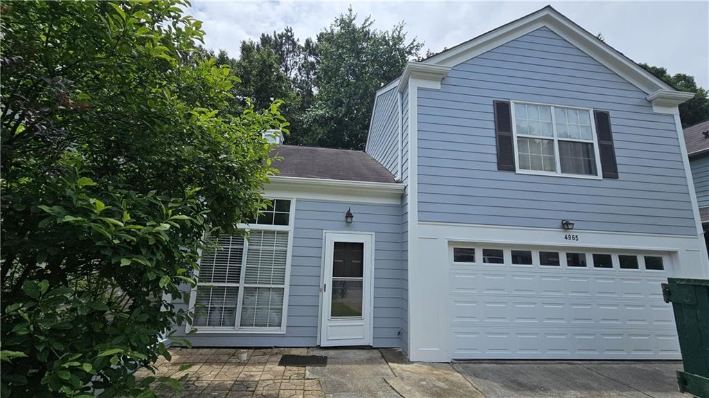 Rare find! Located between Johns creek and Alpharetta in Excellent school district. Come see this two-story home with 3br and 2 full baths. Freshly painted exterior. Master bedroom on main, updated kitchen with modern cabinets, generous huge kitchen island with granite counter tops. Wood flooring through out. Second and third bedroom and a full bathroom located on second floor plus a bonus room that can be utilized as a storage room, play room, or other utility. New deck in the backyard. Sold as-is. Buyers are encouraged to do their own due diligence.