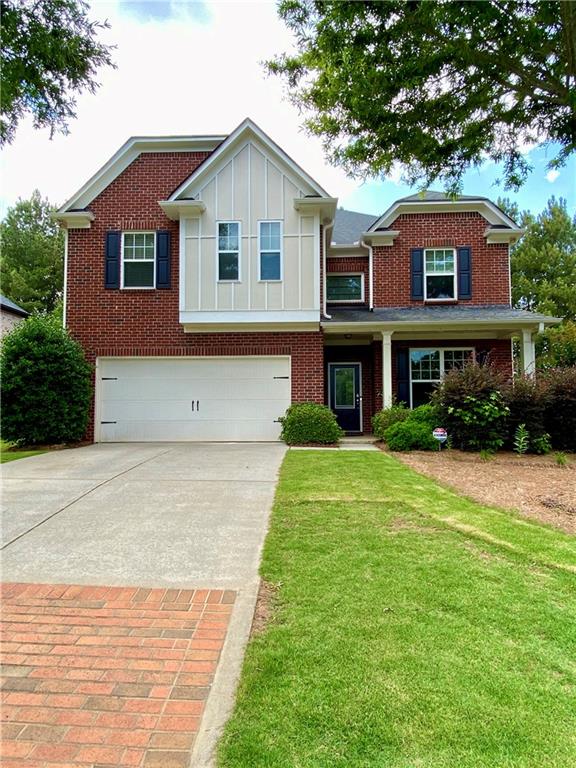 Amazing 5BR/3.5BA 3 sided brick beauty for rent in a wonderfully convenient West Forsyth location. 2 story foyer, heavy moldings & trim, HW floors, Oversized kitchen with breakfast area, bedroom on main that serves as a perfect office, 3 extra large secondary bedrooms upstairs and a peaceful oversized master with sitting area, Large attached private bath, & private balcony to enjoy a peaceful evenings. Convenient access to Big Creek Greenway. Top rated schools. Hurry and make this your new home!