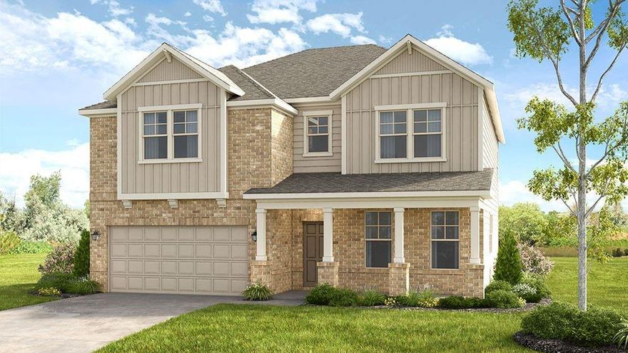 What's Special: 1st Floor Guest Suite | Wooded View | Premium Location | Covered Patio | First Place - New Construction - February Completion! Built by America's Most Trusted Homebuilder. Welcome to the Trenton at 1345 Auburn Glen Road in Auburn Glen! This two-story home is designed with comfort and flexibility in mind. The main level features an open-concept layout where the great room, dining area, and island kitchen flow together for easy everyday living and effortless entertaining. A guest bedroom with a full bath near the entry adds a thoughtful touch. Upstairs, a spacious loft offers room to relax, while a centrally located laundry room makes daily routines simpler. The primary suite provides a peaceful retreat with a walk-in closet and an elegant bath that includes a soaking tub, separate shower, and dual sink vanity. Three secondary bedrooms offer plenty of space for everyone. Auburn Glen is a charming community with sunny days, friendly neighbors, and top-rated schools. With planned amenities, a sparkling lake just outside your door, and easy access to SR 324, Route 316 and I-85, life here feels relaxed and well-connected. Additional highlights include: main floor bedroom with an attached full bathroom, gas fireplace in the great room, a soaking tub with a separate shower in the primary bathroom, an additional bathroom added to bedroom 4, and a covered back patio. Photos are for representative purposes only. MLS#7680569