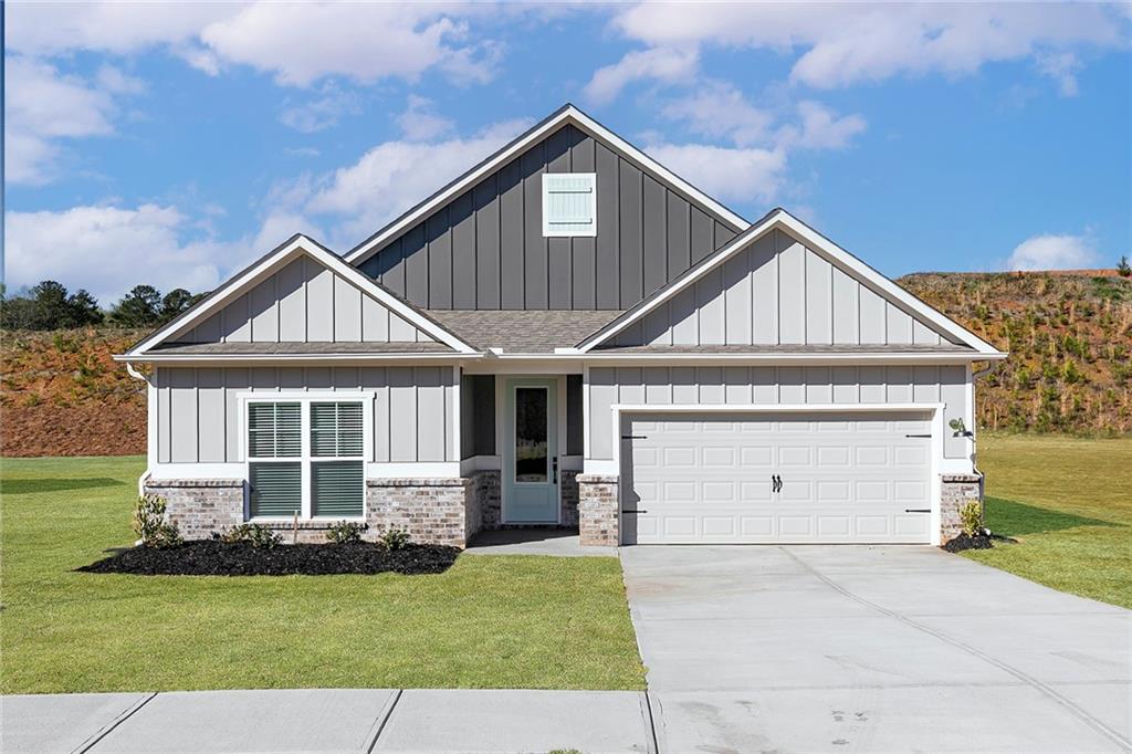 Experience comfortable single-story living at 601 Cantrell Drive with the thoughtfully designed Davenport plan by LGI Homes. This 3-bedroom, 2-bathroom home features a spacious great room and a cozy dining area that flow seamlessly into the well-equipped kitchen, complete with stainless-steel Whirlpool appliances, quartz countertops, and upper-wood cabinets-all included in the CompleteHome PlusTM package. Entertain with ease in the open living spaces, or enjoy meals in the inviting sunroom-style dining area. The generously sized primary suite easily accommodates a king-sized bed and offers dual walk-in closets along with a luxurious en-suite bathroom for your personal retreat. Two additional bedrooms provide versatile space for family, guests, or a home office. The laundry room doubles as a convenient mudroom, helping keep your home organized and tidy. Step outside to the covered back patio and take in the professionally landscaped front yard. Additional features include recessed lighting, a Wi-Fi-enabled garage door opener, and a two-car garage. Located in the desirable Mount Tabor Pointe community, 601 Cantrell Drive combines style, function, and value, making it a perfect place to call home. Color schemes vary by floorplan and elevation.