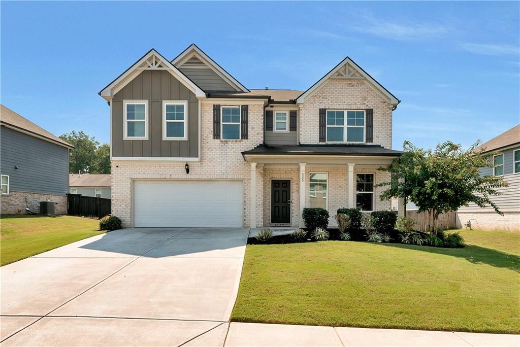 Better than new construction! This beauty has shed it's builder grade blah and gleams with ALL-NEW flooring and paint throughout! Freshly plush carpeting up with sleek, easy to clean LUXURY vinyl tile on main, plus gorgeously new stair-treads! As you step into the spacious foyer you are immediately greeted by UPSCALE lighting for a dining room or formal living room. Everyone ends up in the kitchen, right?! And, this one does not disappoint; there's tons of storage, tons of counterspace and you'll never miss the game while you're prepping a feast or sipping a cool beverage around the island with friends. PLUS a pantry big enough for all your treats and then some! Upstairs you'll find 4 large bedrooms, all with vaulted ceilings. Bunks, anyone? Each bedroom has a sizeable closet and 2 share a Jack n Jill bath. Saving the best for last- the Owner's Suite is SWEET! Unwind in the soaking tub, twirl your way to any size bed and when you're getting dressed, it'll feel like shopping in splendor; your own boutique where organization meets elegance - because your wardrobe deserves to be indulged, too!
A truly quiet neighborhood makes lounging in the fully fenced backyard a true escape from the rest of the noise. Call your favorite Realtor and book a tour- you'll be grilling out and loving your new place in no time!
This home is a level up and yet still convenient to shopping, parks, major highways and ATL airport.