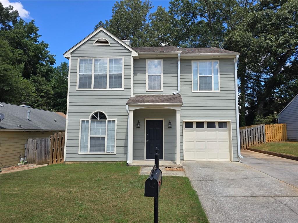 Don't miss out on this renovated 3 bed 2.5 bath home located in Austell. The property features updated flooring throughout with the lvp on the lower level and carpet upstairs. Spacious family room and separate dining. Kitchen features new stainless steel appliances, granite counterops and white cabinets. Spacious primary bedroom with huge walk-in closet. Primary bath features a double vanity, garden tub and separate shower. Spacious secondary bedrooms. Fenced backyard provides plenty of privacy. Conveniently located to E/W Connector and mins from Dogwood Golf Club.