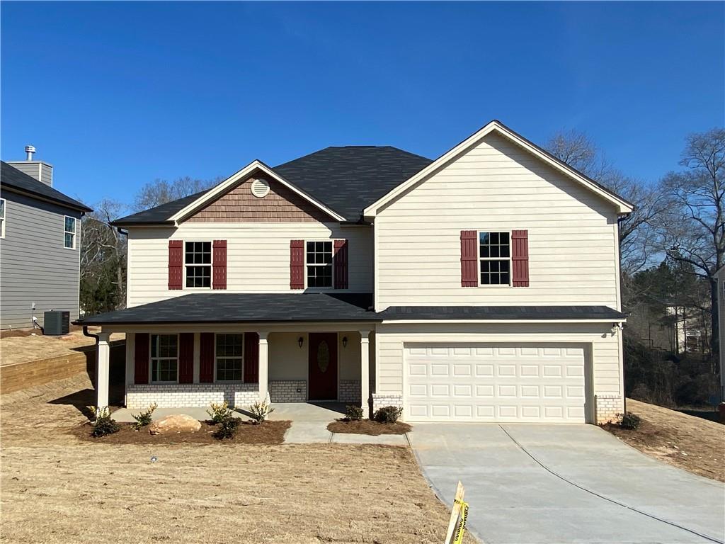 Welcome to this brand new home. You will be the first family to enjoy the house. 4 spacious bedrooms, 3 Baths, One bedroom is on Main floor. Main floor kitchen has stainless steel sink, stainless Steel Range, Dishwasher, and Microwave. Kitchen Island overlooks the dining area and family room with gas log fireplace. Master suite with private baths, separate tub & shower, double vanities, & a walk-in huge closet. Large front and back yard. 2 car garage. Pets welcome. $700 one time non refundable pet fee per pet. Landlord provides refrigerator. Move-in ready!