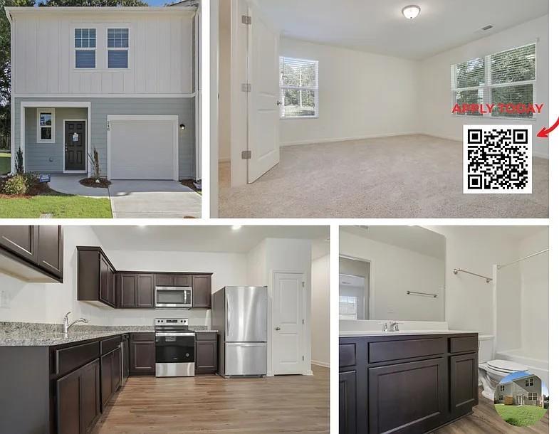 Great community, Excellent End unit with 3b/2.5ba Townhouse! Updated flooring, SS Appliances, carpet, kitchen hardwood cabinets, EVERYTHING! Washer/dryer included!
1 car garage! Ready for an immediate move in! Less than 2 miles from Cartersville Medical Center! MUST SEE!
*MANAGEMENT WILL ACCOMPANY ALL SHOWINGS!
*PETS WELCOME UPON APPROVAL. Breed restrictions apply. No pets while touring the property.
*Our qualifying criteria is: no prior evictions, stable/verifiable rental and employment history, clean background and must income qualify at 3.5 times the rent. No aggressive breeds for pets. Rental must be established and verifiable with a consistent paper trail to be considered. No room rentals or living with relatives is considerable rental history. Credit minimum score is 600. (Management reserves the right to cancel any showing request to people who do not qualify)