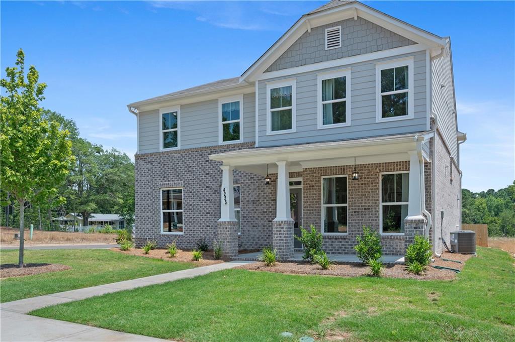 You have got to see The Beautiful Ardmore by O'Dwyer Homes. This home offers so many features not found at this price point in Gwinnett County. You will enter the home on hardwood floors that lead into the dining room and kitchen. Off the dining area you will find a large family room with a 42" electric fireplace. Off the dining room as well leads onto patio to rear private yard with no neighbors behind you. Just as you enter the home you will find a flex room with French doors with a full bathroom with a walk-in shower. The beauty features a gourmet kitchen with an in- cabinet oven and microwave above, an electric cooktop and a chimney hood that vents to the outside. Upstairs you will find a full-size laundry room with a separate wash sink to soak those soccer or baseball uniforms. 3 nice size secondary bedrooms, 2 of them have walk in closets. The oversize primary bedroom features tray ceilings and a large walk-in closet. Estimated Completion is October 2025. "INQUIRE ABOUT DOWN PAYMENT ASSISTANCE AND RATES 1% BELOW MARKET RATE WITH PREFERRED LENDER.”
**THIS HOME IS UNDER CONSTRUCTION PICTURES ARE NOT OF THE ACUTAL HOME**