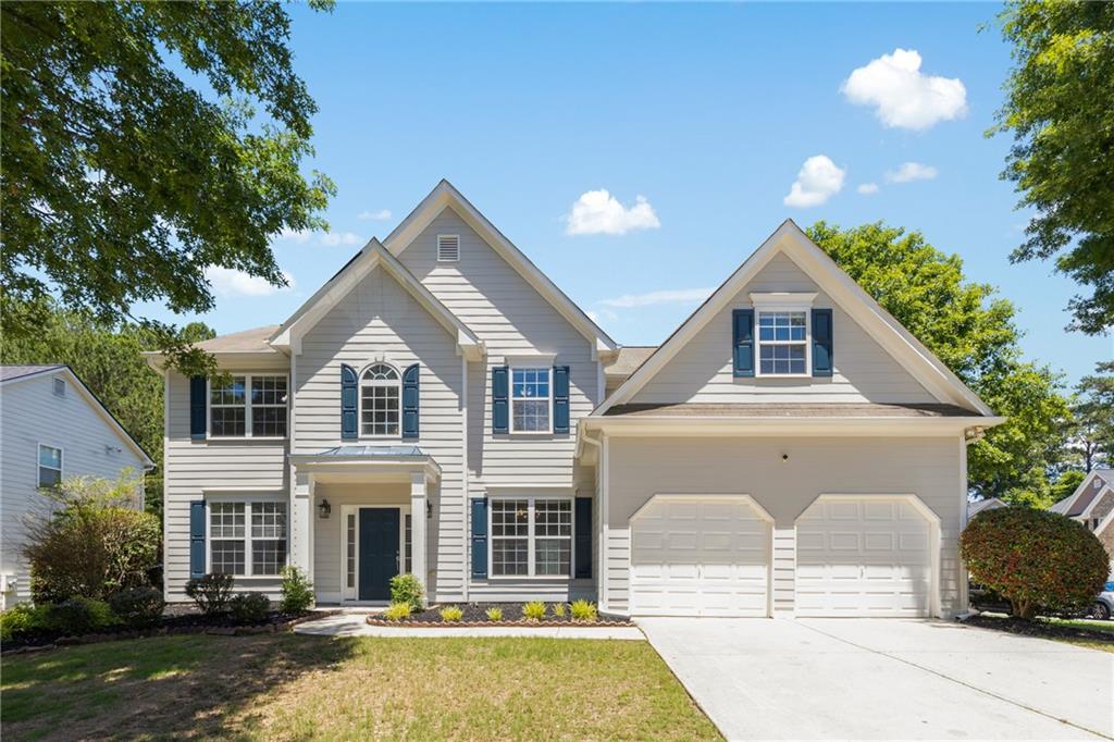 Recently updated and situated on a large corner lot in the desirable Brookmere West swim and tennis community, this inviting two-story home offers a seamless blend of space, style, and comfort. From the moment you arrive, you'll appreciate the crisp curb appeal and fully fenced backyard-ideal for play, pets, or peaceful afternoons outdoors. Step inside to a light-filled layout featuring a welcoming two-story foyer, a spacious great room with soaring ceilings and tall windows, and a functional kitchen designed for both daily living and entertaining. With plentiful cabinetry, ample counter space, and an adjacent dining area, this kitchen makes both weeknight meals and weekend gatherings a breeze. French doors open to an enormous, level backyard that's just waiting for you to create your own private sanctuary. Upstairs, the oversized primary suite includes a walk-in closet and a large en suite bath with a soaking tub, separate shower, and dual vanity. Three additional bedrooms share a well-appointed bathroom, and the conveniently located upstairs laundry room keeps everything within easy reach. Located near a quiet cul-de-sac where neighbors connect and kids ride bikes, this home is just minutes from major highways, downtown Atlanta, and the Silver Comet Trail. Enjoy access to top-tier neighborhood amenities, including a pool, tennis courts, clubhouse, and an active social community. All Bedrooms are upstairs ***Credit and background checks for all adults residing in the home***