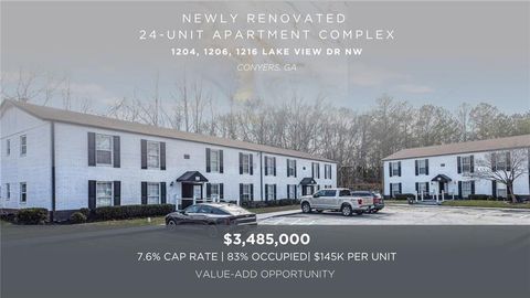 Multifamily For Sale - 1204 Lakeview Drive<br/> Conyers, GA 30012