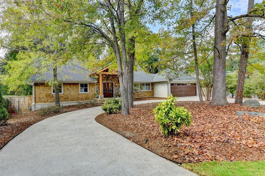 New Build 2025 - Completely reimagined from the studs of a 1971 home.  Relax on 6-acre lot- private lake dock. Designed by Architect with combined skills of structural engineer.  Quality construction with attention to detail. Created for a rare one level living if desired.  Oversize master on main- enjoy coffee on screen porch overlooking Kinglsey Lake. Second master/bedroom option on main.  Upper level 2 bedrooms for office or quests - full bath and storage. Open floor plan includes vaulted ceilings. Finished terrace level perfect in-law, au-pair or student suite. Stubbed for second kitchen. Separate entrance. Wrap around decks. Nature lovers' and gardener's paradise. Canoe over to renovated Kingsley swim/tennis club. Firepit -Interior boosts high end appliances- Chef's kitchen - 5" oak hardwoods throughout. River Stone fireplace - All permitted and approved. Surveyed. Developed with vision for strong buyer. All this plus on a quiet cul-de-sac and friendly walkable neighborhood. Hard to find and won't last. Use showing time - Seller is listing agent.
