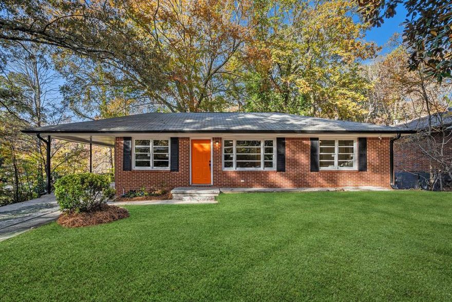 Fully Renovated Brick Ranch in Historic Collier Heights! This beautifully updated home blends Timeless Charm with Modern Style, offering a rare move-in ready opportunity in one of Atlanta's most storied neighborhoods. Step inside to find Dark Hardwood Floors, Fresh Paint, and Large Windows that fill the Family Room with Gorgeous Natural Light. A separate Dining Room sits just off the entry and flows seamlessly into the New Kitchen featuring White Shaker Cabinets, Black Subway Tile Backsplash, Granite Countertops, and Stainless Steel Appliances the perfect space for everyday cooking or entertaining. On the main level, the Primary Bedroom is joined by Two Additional Bedrooms that share a Brand New Full Bathroom with Custom Tile Flooring, a Black Vanity, and a Tiled Shower/Tub Combo. Head downstairs to the Fully Finished Daylight Basement offering incredible flexibility. This level features a Fourth Bedroom, a Second Full Bathroom, and Two Large Flex Spaces ideal for a Home Gym, Office, Playroom, or Media Room whatever your lifestyle needs are. Outside, the backyard provides the perfect spot for grilling, entertaining, or relaxing under the stars. A Rare Private Driveway in addition to the main driveway completes this Move-In Ready home. A State-of-the-Art AI Security System is also installed and available to the buyer for a nominal purchase. Situated on a Quiet Residential Street in Historic Collier Heights, you'll enjoy the best of both worlds peaceful living with unmatched convenience. You're minutes to the BeltLine, Westside Park, Mercedes-Benz Stadium, Chattahoochee Food Works, Lee + White, Ponce City Market, Atlantic Station, and an easy drive to Hartsfield-Jackson Airport. This is the turnkey Collier Heights home you've been waiting for!