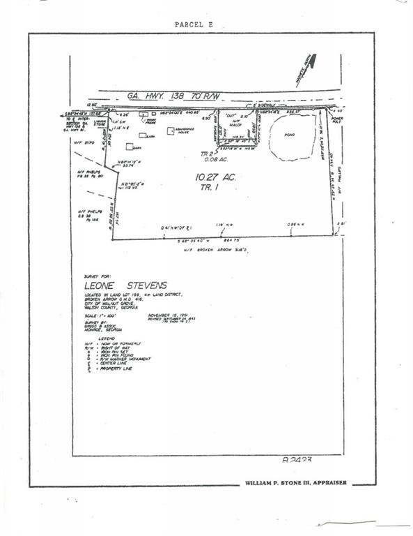 Prime 10-acre Commercial Opportunity on GA Hwy 138! Strategically located on GA Highway 138 near the high-traffic Hwy 81 intersection, this 10-acre parcel offers unmatched visibility and access. A future GDOT roundabout is in the works potentially placing this site right at the intersection maximizing exposure for any business. Directly across the road lies the City of Walnut Grove's upcoming Town Center, making this a key spot for high-volume commercial activity. Public water is available (not yet metered), and the land is zoned commercial, making it ready for development. This property offers an unbeatable combination of location, visibility, and long-term growth potential perfect for a wide range of commercial development. Don't miss this opportunity to build where the growth is headed!